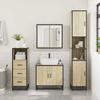 VidaXL Bathroom Furniture Set 3 Pcs Sonoma Oak, Bathroom Cabinet, Bathroom Cupboard, Furniture 3301006