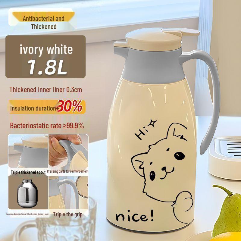 Large Capacity Dormitory Kettle: Glass Liner Thermos for Students