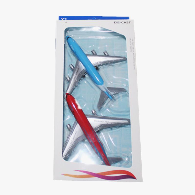 2 Stück/Box 13 cm Simulation Metallflugzeug 1:400 Aluminium Airliner Modell Spielzeug Sammlerstück Legierung B777 A380 Flugzeug Für Jungen Kinder Geschenk