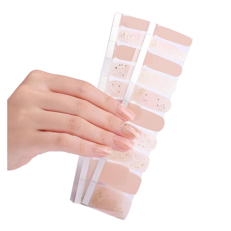 1 Sheet Nail Stickers Nail Strips Self-Adhesive DIY Nail Art Perfect for Nail Enthusiasts and Professional Manicurists