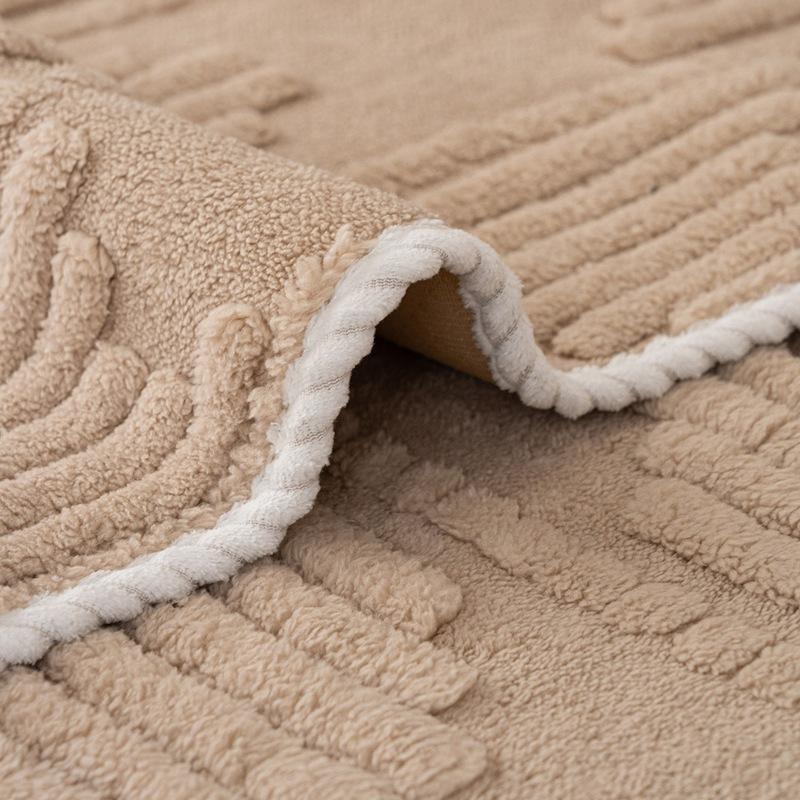 Thick Anti Slip Sofa Cover Fabric Simple Straight Lined One-piece Leather Sofa Cushion Cover Breathable Autumn and Winter Styles
