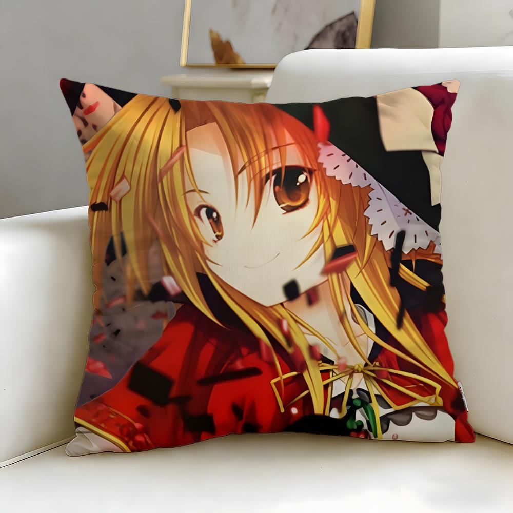 Anime The Ambition of Oda Nobuna Cushion Cover Soft  EasyWash Pillow Case  Versatile for Couch Bed Travel and Office