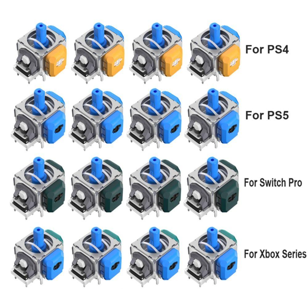 4/8PCS HALLPI Anti-Drift ThumbStick Rocker Replacement for PS5/PS4/Xbox/Switch Pro Controller