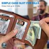 Up Wallet For Men Blocking Credit Card Holder With Clear Id Window Cash Pocket Slim Business Purse Gift
