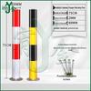 Galvanized Steel Reflective Traffic Safety Bollard