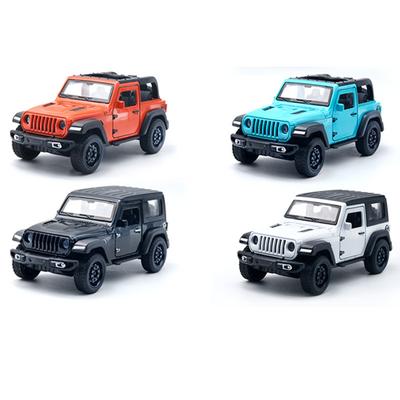 1:36 Jeep Metal Car Alloy Model Off-Road Three Doors Pull Back Boy Gifts Cross-border Wholesale