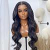 AIMEYA 13x6 Black Lace Wig Long Body Wave Synthetic Lace Hair Natural Hairline Daily Wear Wigs for Black Women 18/26Inches