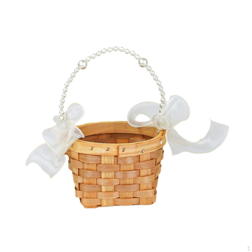 Wedding Basket DIY Easter Mini for Sweets, Gifts Floral Arrangements