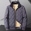 Men's Autumn/Winter Lambswool Jacket - Slim-Fit, Windproof, Cold-Proof Casual Wear for Middle-Aged Dads