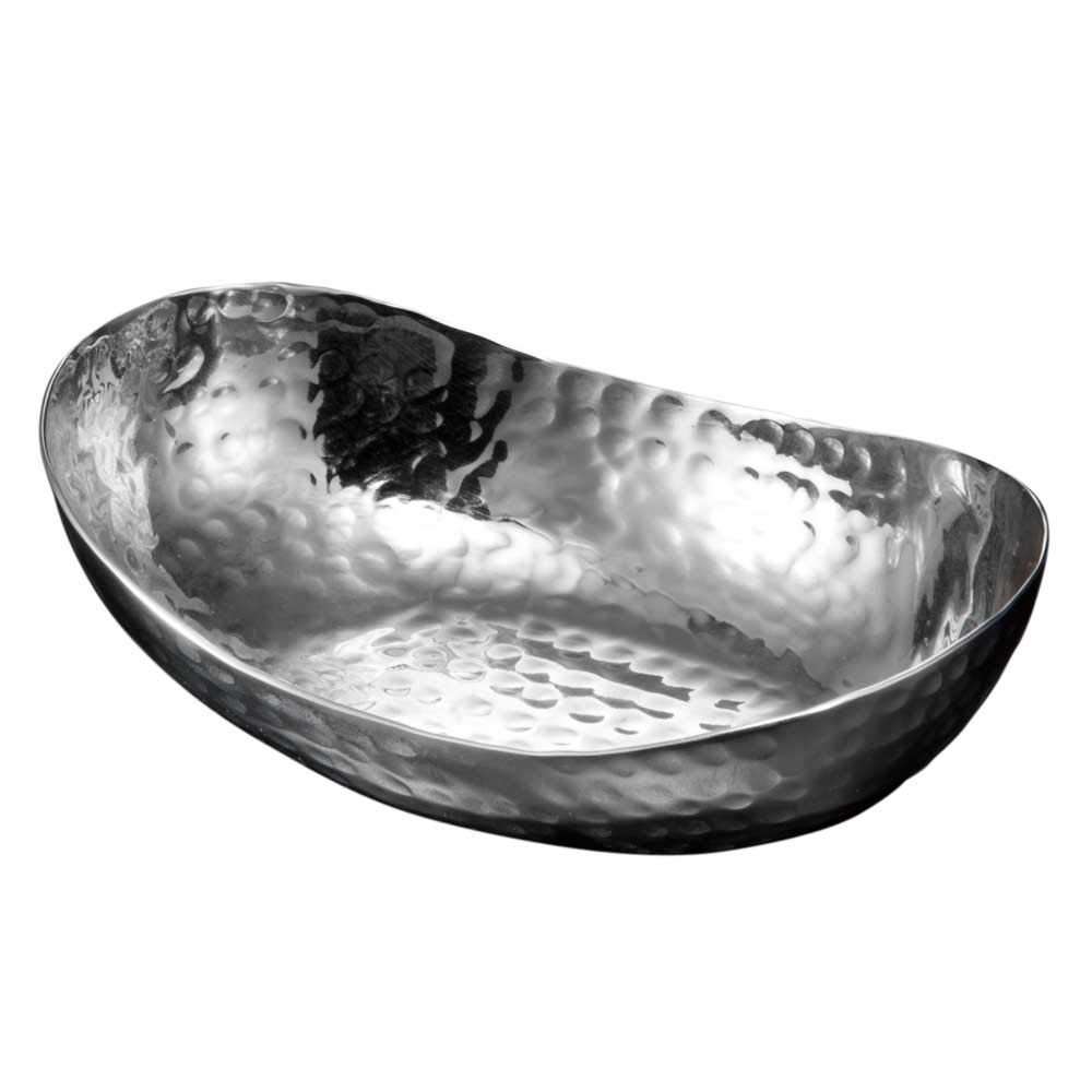 Yamako Stainless Steel Hammered Oval Small Bowl 23958