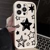 Black Star Doodles with Faces Phone Case for Xiaomi Redmi Note 14 13 12 11 10 9 8 7 Gel Flexible Anti Scratch Protective Case