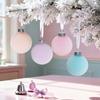 Christmas Flocked Christmas Ball Decoration Christmas Tree Decoration Pendant Home Garden Party Decoration