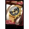 BINBOND Top Brand Man Quartz Watch Waterproof Luminous Date Chronograph Leather Wristwatch Military Sports Luxury Men's Watches