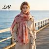 Lightweight Travel Wraps Polka Dot Silk Scarf for Women Tassel Shawl Elegant Soft Breathable Women Wrap Spring Summer Autumn Winter Fashion