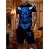 2-Piece Summer Men's Casual Set Trendy Bear 3D Digital Print