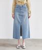 HYFVE Front Slit Denim Long Skirt