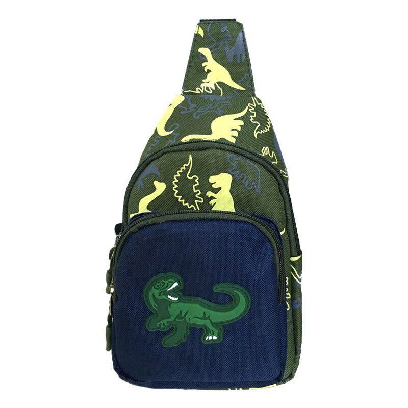 US Stock Bambino Neonate Ragazzi Bambini Marsupio Borsa a tracolla Borsa a tracolla con dinosauro cartone animato sul petto