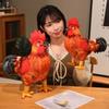 30/48cm Simulation Rooster Plush Toys Cute Game Stuffed Doll Chicken Stuffed Toy  Room Decor