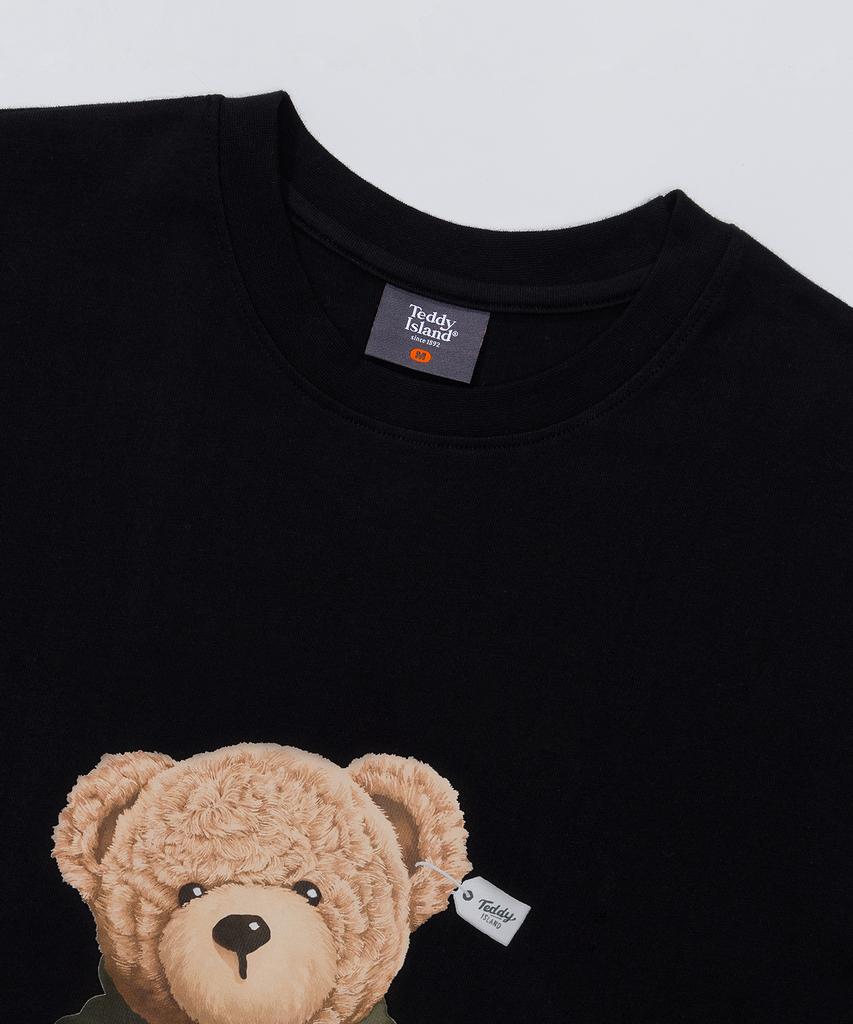 TEDDYISLAND Real Teddy Short Sleeve Black