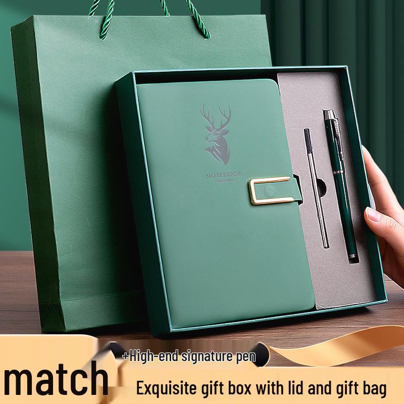 A5 Business Office Notebook with Thickened Pages and Simple Buckle, Ideal for Meetings, Record Keeping, Custom Logo Printable