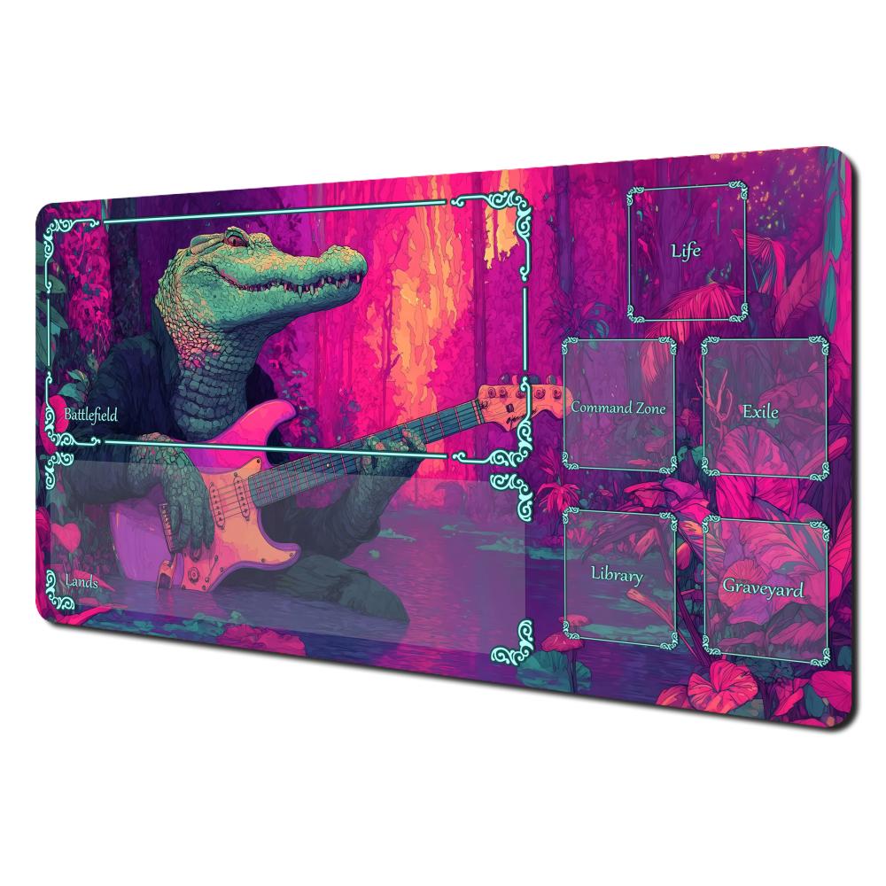 AntiSlip Stain Proof PTCG PlaymatRamen Art Card Game Mat Durable Gaming Desk Pad for Players