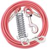 Kabel uwięziowy dla psów, Smycze dla psów na podwórko odporne na gryzienie, Wytrzymały kabel uwięziowy dla dużych psów do 125 funtów, Trwały biegacz dla psa