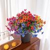 Artificial Artificial Violet Bunches for Home Dining TablesOutdoor and Courtyard Green Plant Decoration