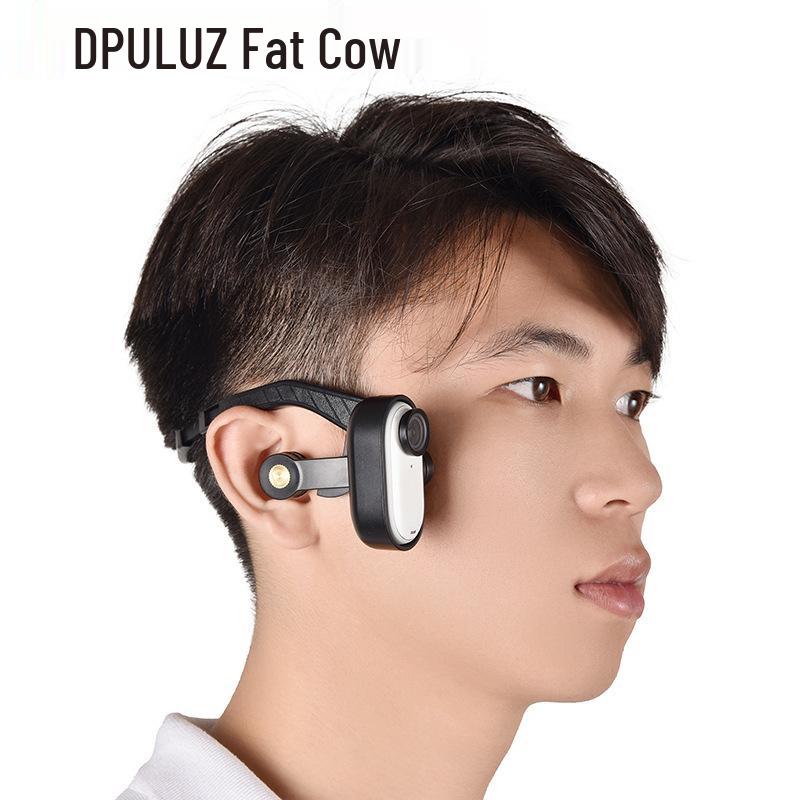 PULUZ Fat Cow Ear-Hanging Head Mount for Insta360 GO3/3S Action Camera