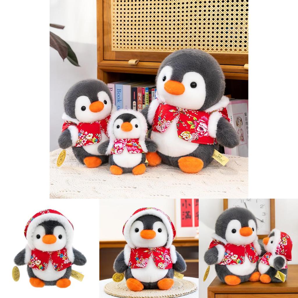 Cute Cartoon Penguin Plush Toy For Babies Bedtime Comfort Soft Stuffed Animal For Kids