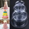 Adjustable Tiers Stackable Tiers 6 Tiers Plates Macaroon Stand Tower Stand Display Hand Washable Display Stand Reusable Wedding