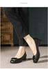 2026 Spring/Summer Women's Square Toe Soft Leather Chunky Heel Pumps - Professional Work Shoes with Soft Sole