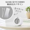 Tanita Digital Temperature and Humidity Meter with Clock, Desktop, Magnetic, White TT-585 WH