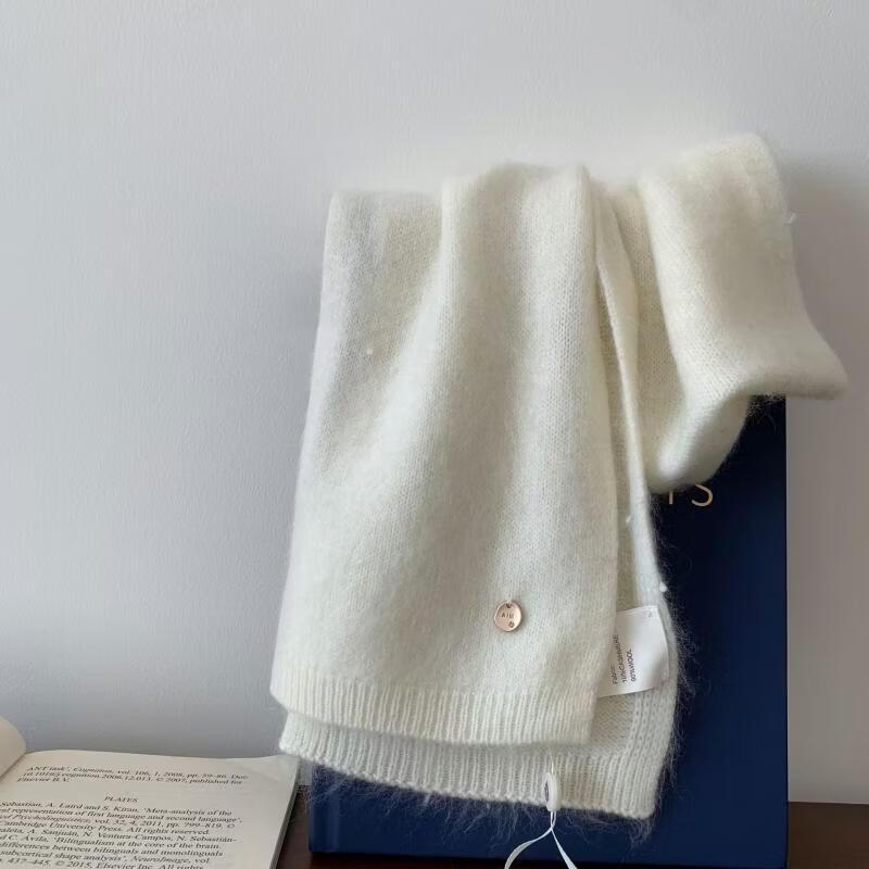 Miling Korean Style Solid Color Warm Short Scarf