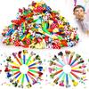 10-50pcs Party Blowers Whistles,Colourful Noisemakers Party Blowouts Squawkers Fringed Noise Maker,Birthday Wedding Noisemakers