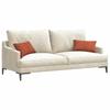 Sofa Cushions 2 Pieces Red Orange 50 x 30 cm Corduroy Fabric