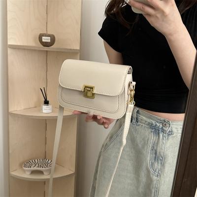 Temperament Retro Lock Summer Trend Fashion Simple Casual Shoulder Crossbody Women's Small Square Bag