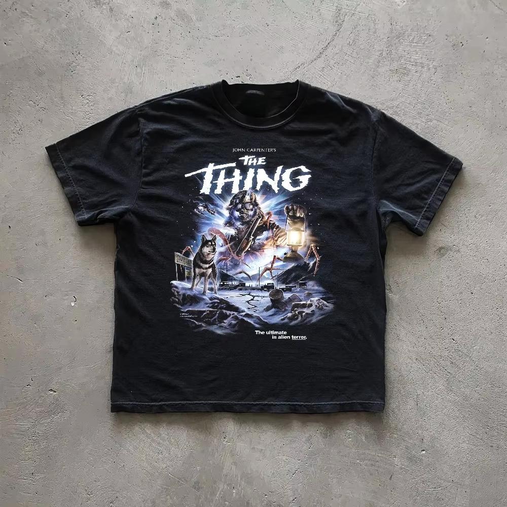 The Evil Dead Vintage Tee Ash Williams Retro Horror Shirt Clothing Graphic Short Sleeve Shirt Unisex Women AllSeason S