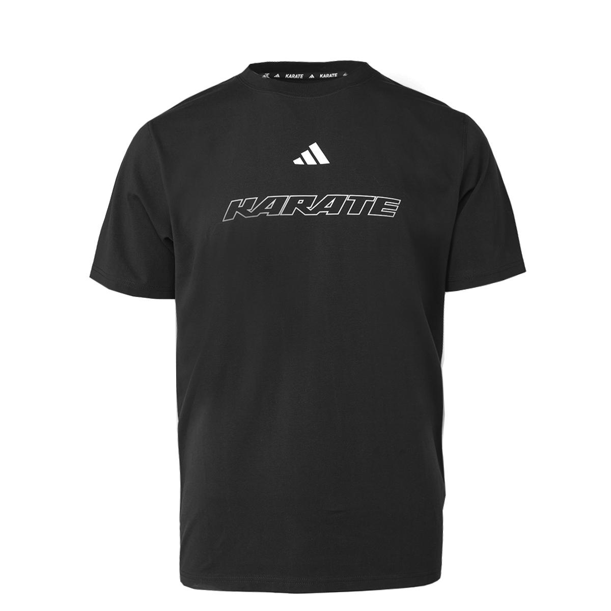 

Adidas Karate Series Sports Versatile Running Training Fitness Comfortable Breathable Short Sleeve T-Shirt Unisex Tops CLTS26K1-BW