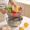 Thickened Stainless Steel Drain Basket & Rice Washer