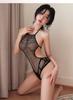 Hot Rhinestone Bodysuit Sparkle Fishnet Lingerie Sexy Outfit for Women Mesh Bodysuit Teddy Lingerie