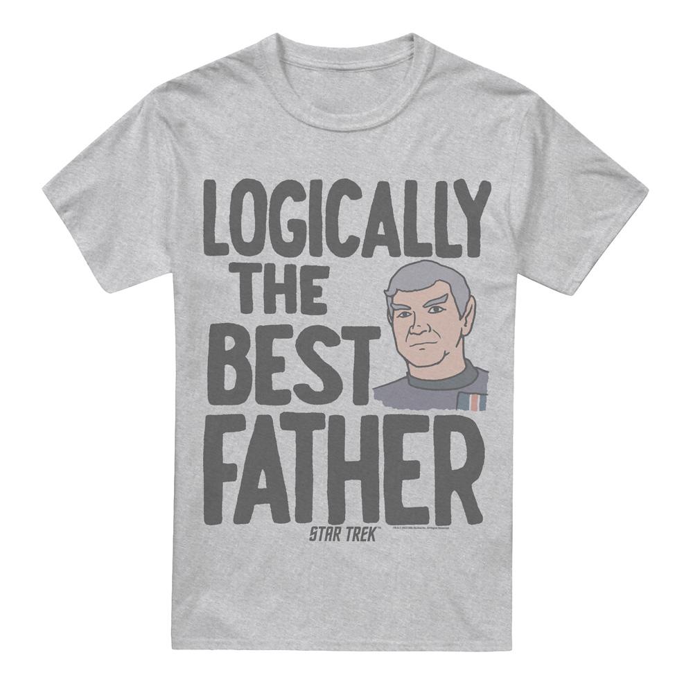STAR TREK Mens Logically the Best Father T-Shirt