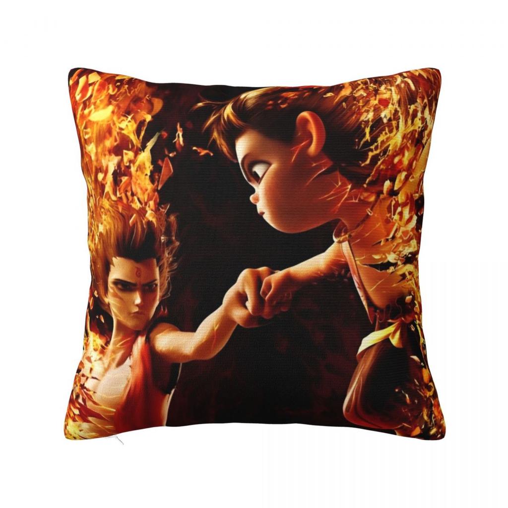 Nezha Birth Of The Demon Child Pillow Cases Ne Zha Cartoon Movie Cushion Covers Zippered Decor Pillowcover For Seat 40X40Cm