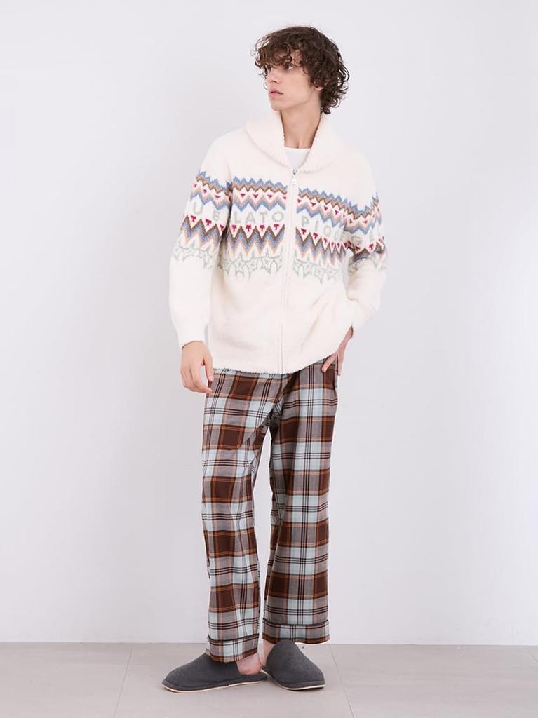 Gelato Pique HOMME Powder Fair Isle JQD Cardigan PHNT245928 IVR Men's