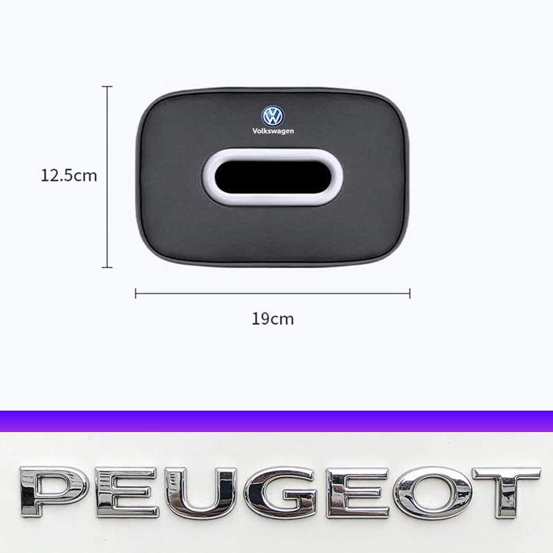 High-Capacity Car Interior Tissue Box Kleenex Storage Bag Valve Cap For VW Golf Amarok T5 Phaeton Teramont ID3 Tiguan T-Cross Pa Zl3