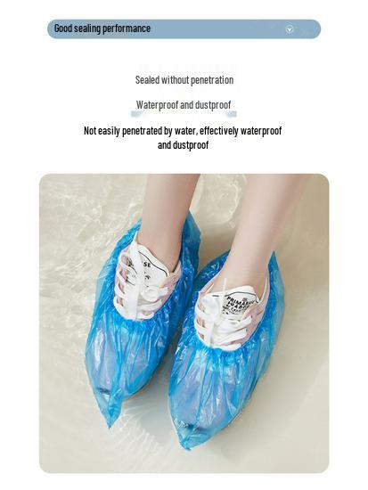Waterproof Non-Slip Disposable Shoe Covers: Thick, Wear-Resistant, Non-Woven Foot Covers for Indoor Use