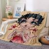 Custom Name Betty Boop Dance Party Party Blanket For Couch Bed Plush Cozy Fuzzy Blanket Super Soft Warm Blankets For Fall And Winter 09166