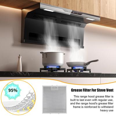 Výměna filtru digestoře 12,6 x 10,24 palce hliníkový síťový tukový filtr pro kuchyňský odsavač par, větrací filtr digestoře
