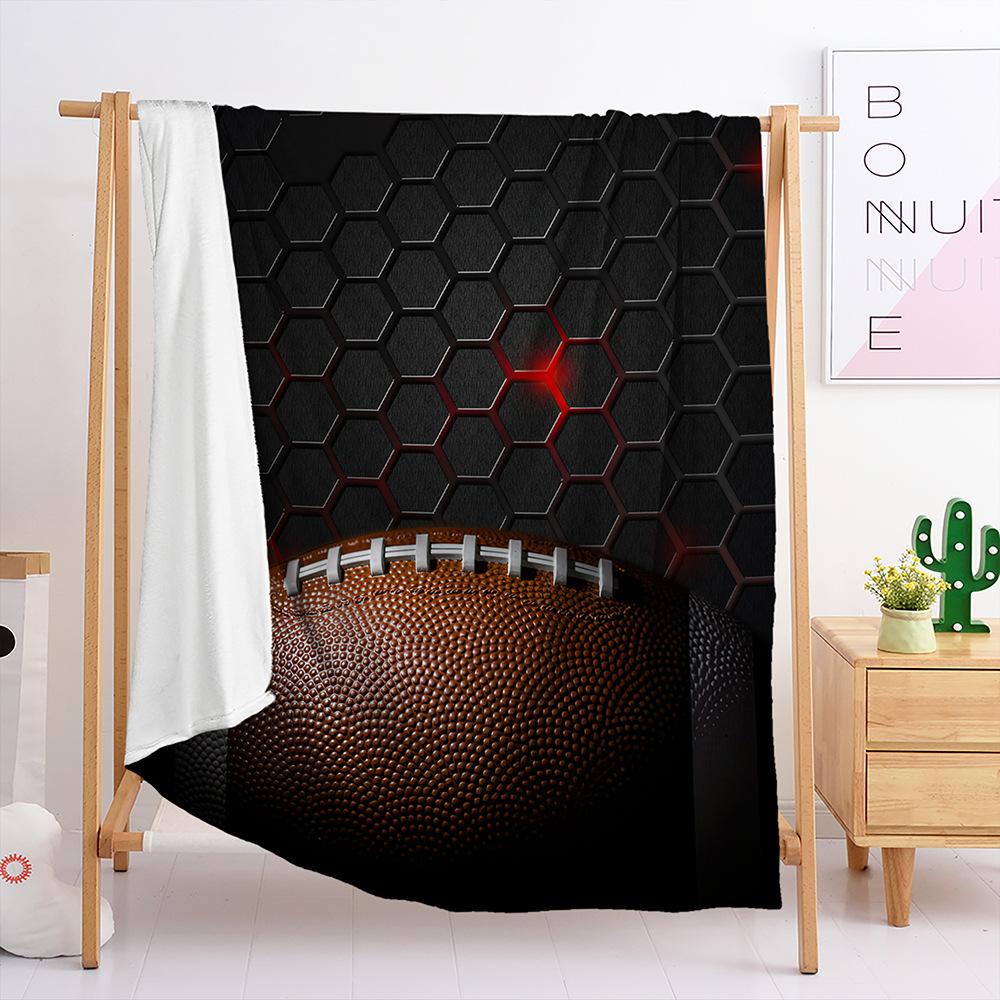 Blanket Flannel Blanket Sports Ball Boxing Football 3D Digital Printing Blanket Blanket