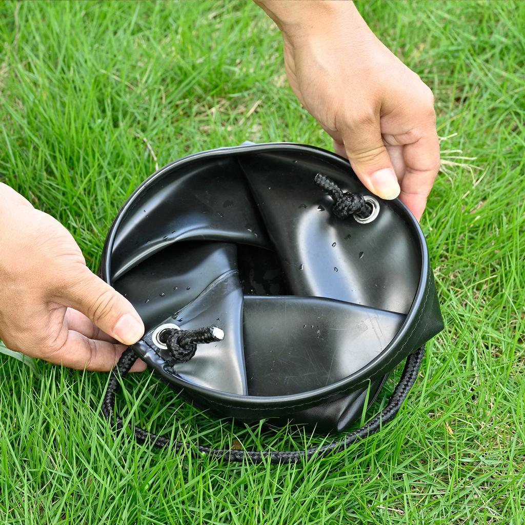 Portable Integrated Fish Bucket Fish Box EVA Folding Fish Bucket with Rope Colorful Fishing Tackle Boxes Water Bucket