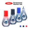 1box 50ml Permanent Marker Ink,Oily Quick-Drying Waterproof And Non-Fading,Non-Erasable Marker Ink Refill,Red Blue Black